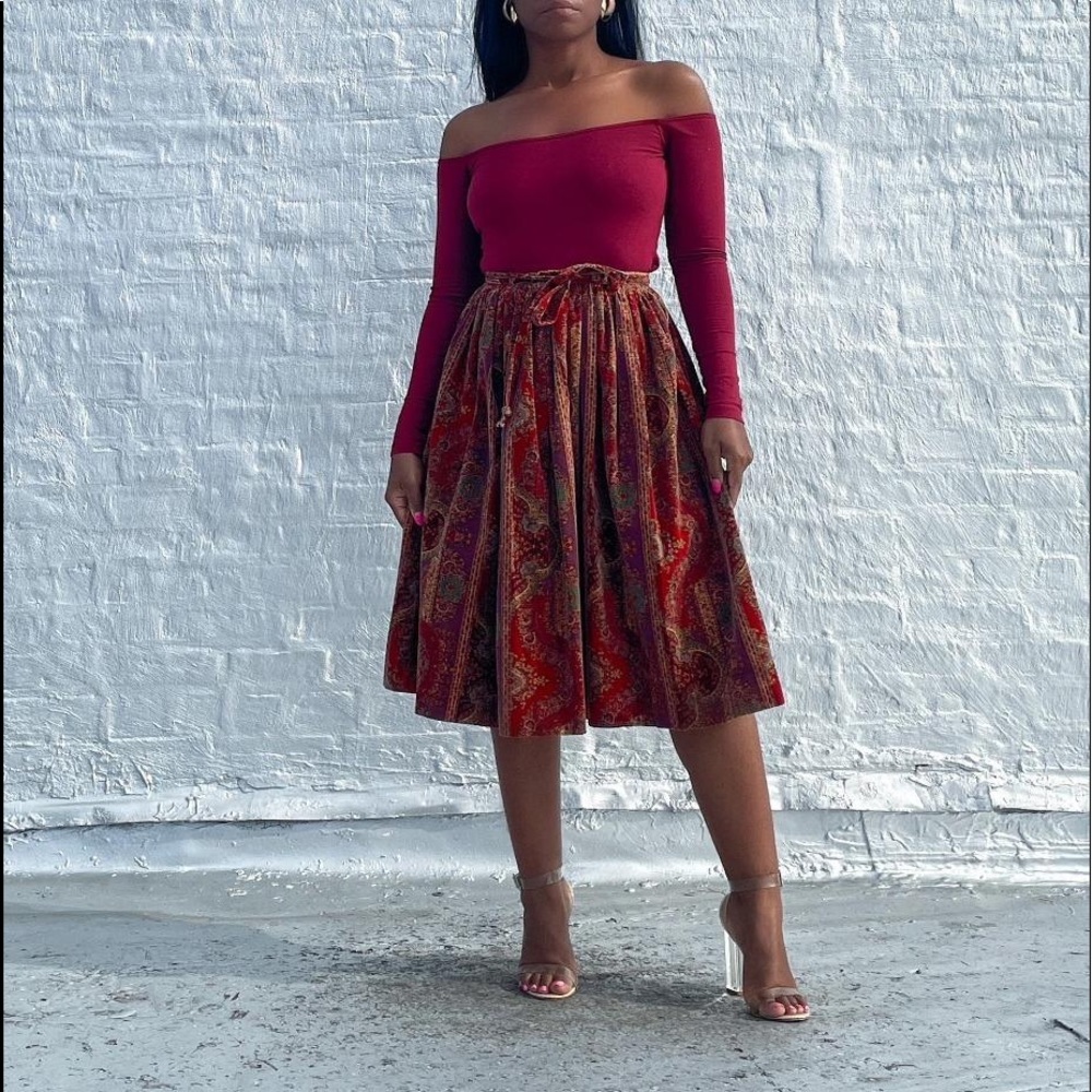 70’s Velvet Skirt SOLD